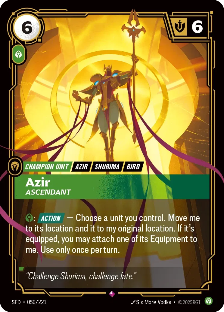 Azir, Ascendant